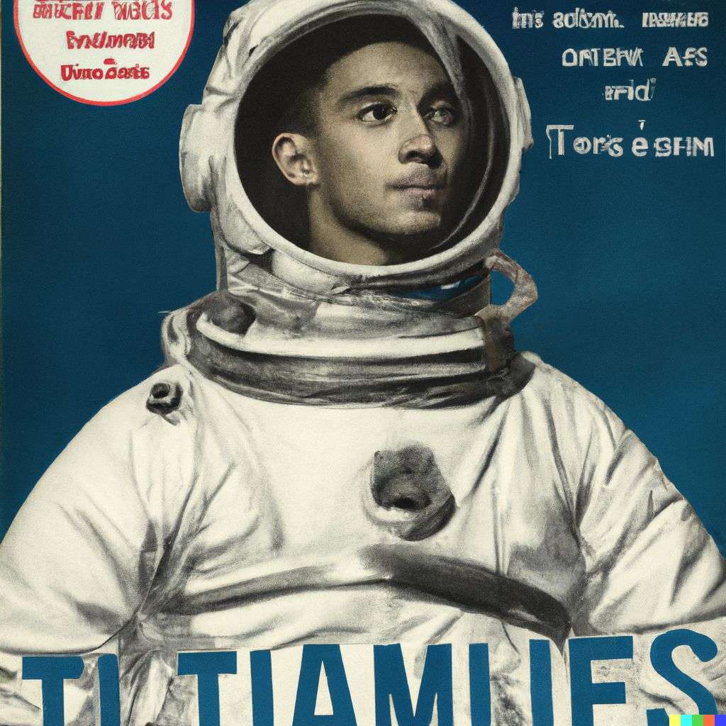 an astronaut, front cover of Time magazine, 1920